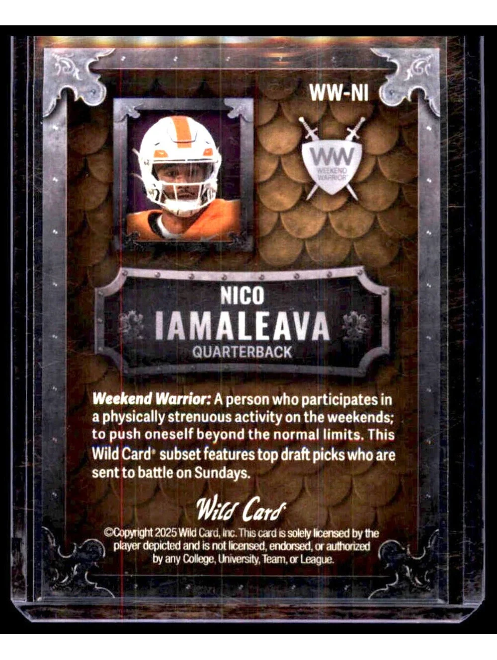 2023 Wild Card MATTE - Weekend Warrior Nico Iamaleava PRC WW-NI